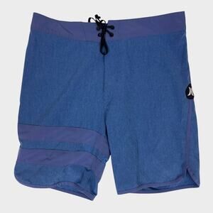 Hurley Phantom Mens Size 29 Blue Board Shorts Polyester